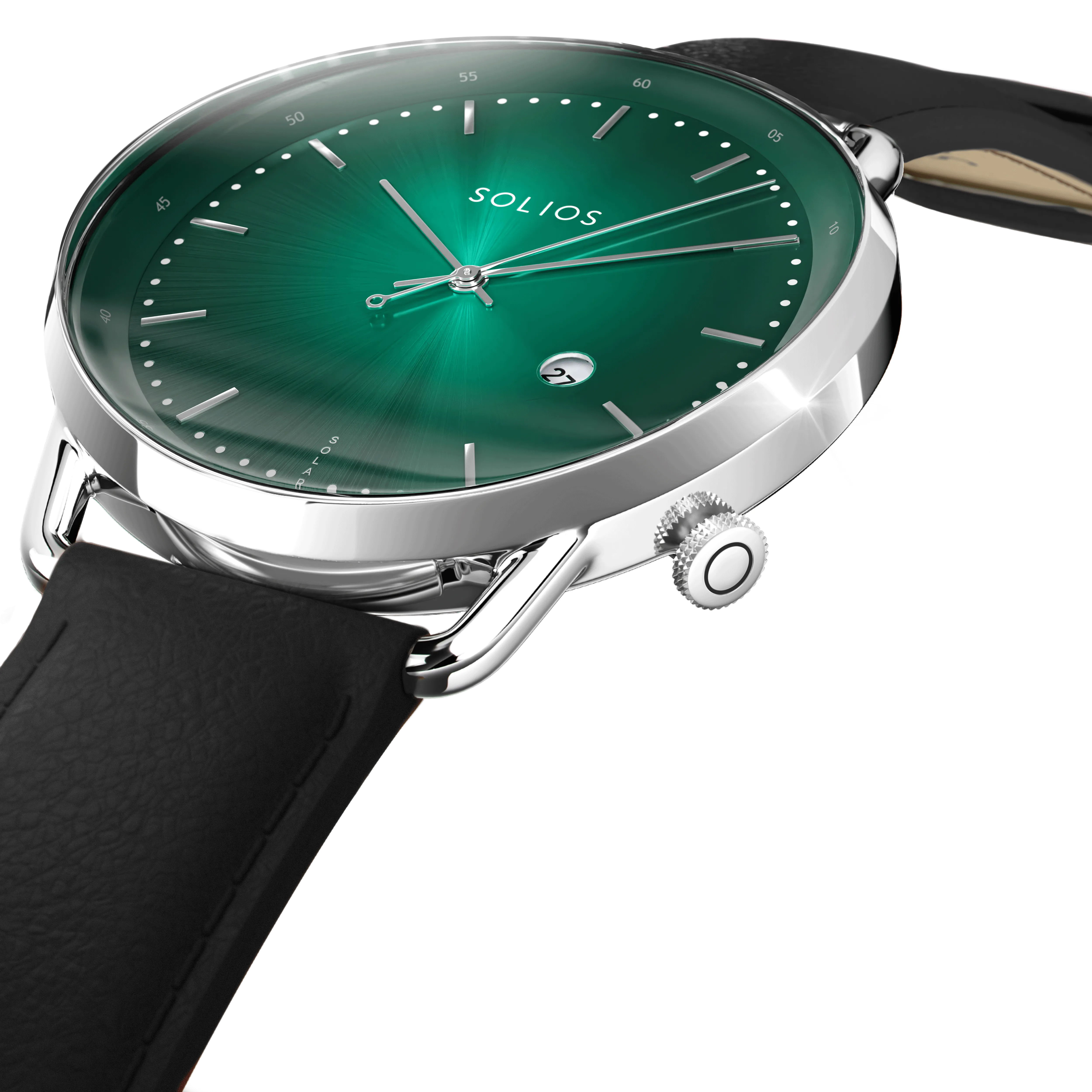 The Rainforest Curve | Green Dial - Silver Case