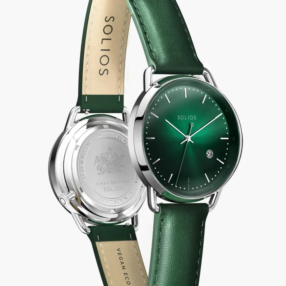 The Rainforest Curve | Green Dial - Silver Case