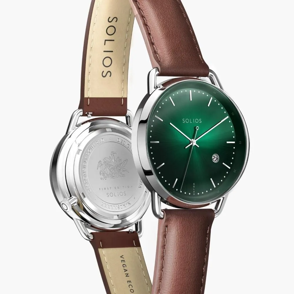 The Rainforest Curve | Green Dial - Silver Case
