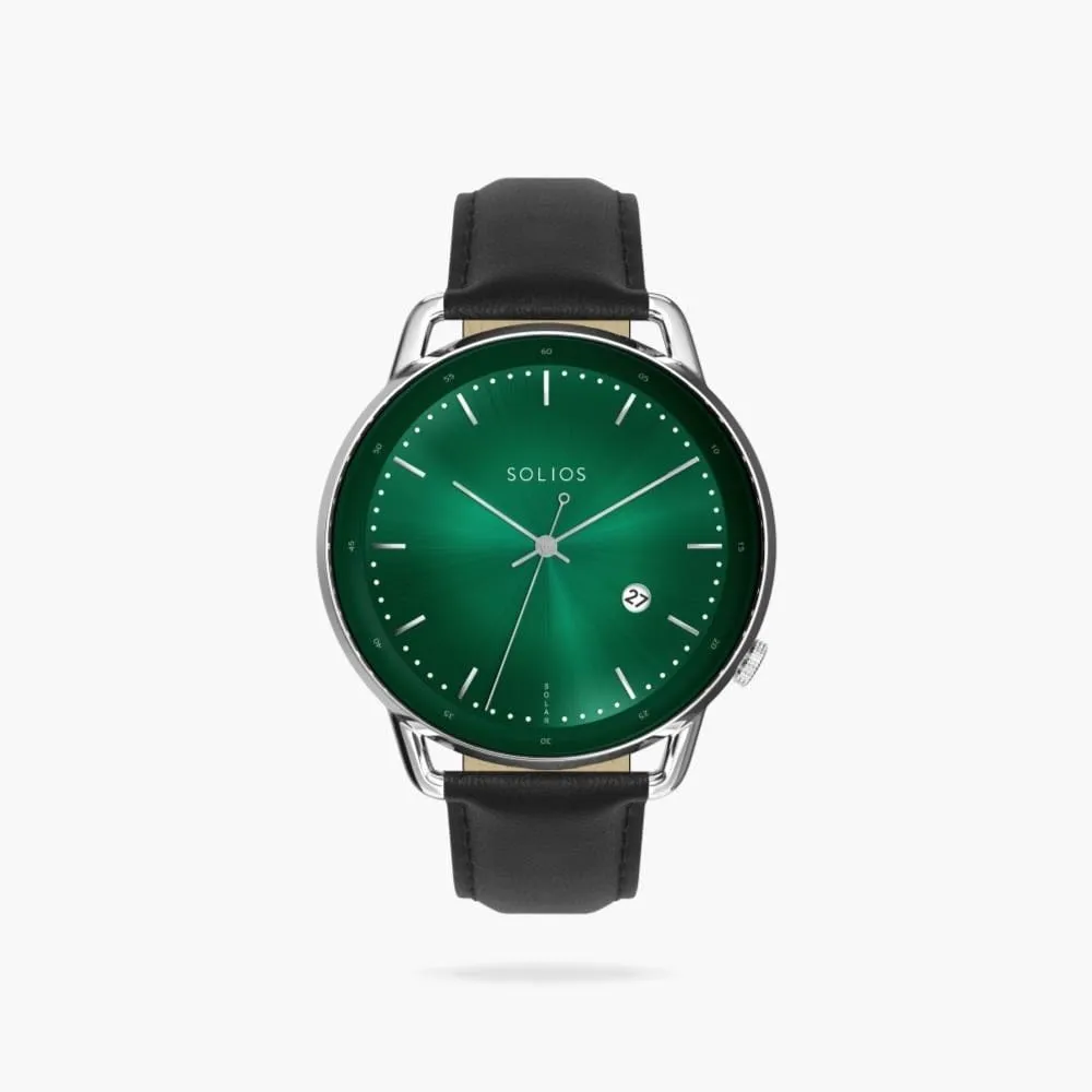 The Rainforest Curve | Green Dial - Silver Case