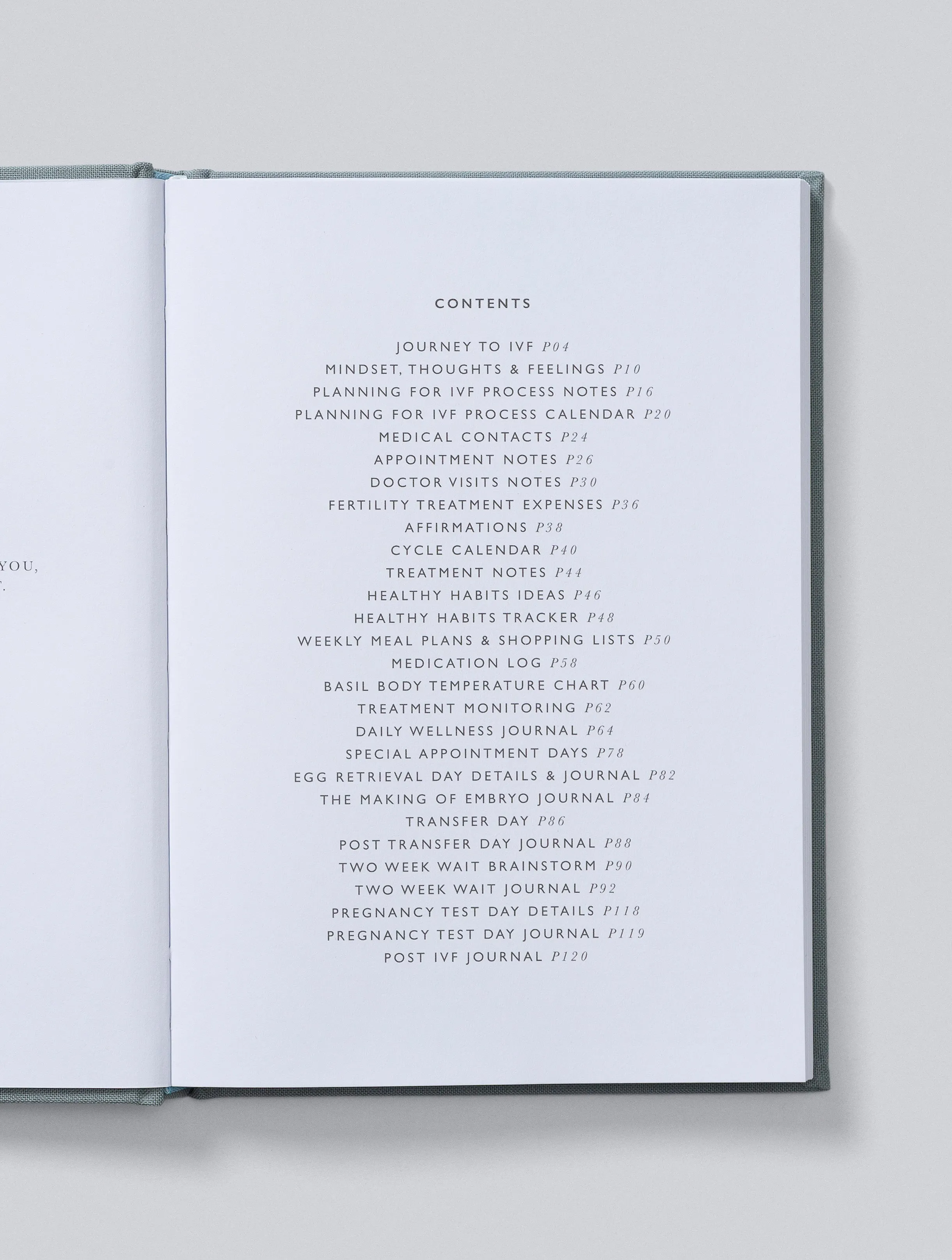 Write To Me - IVF Journal - Grey