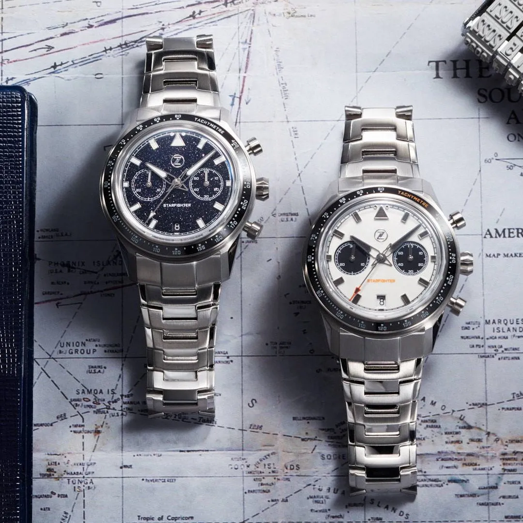 Zelos Starfighter Chronograph - Aventurine Limited&nbsp;Edition (ETA&nbsp;2894)